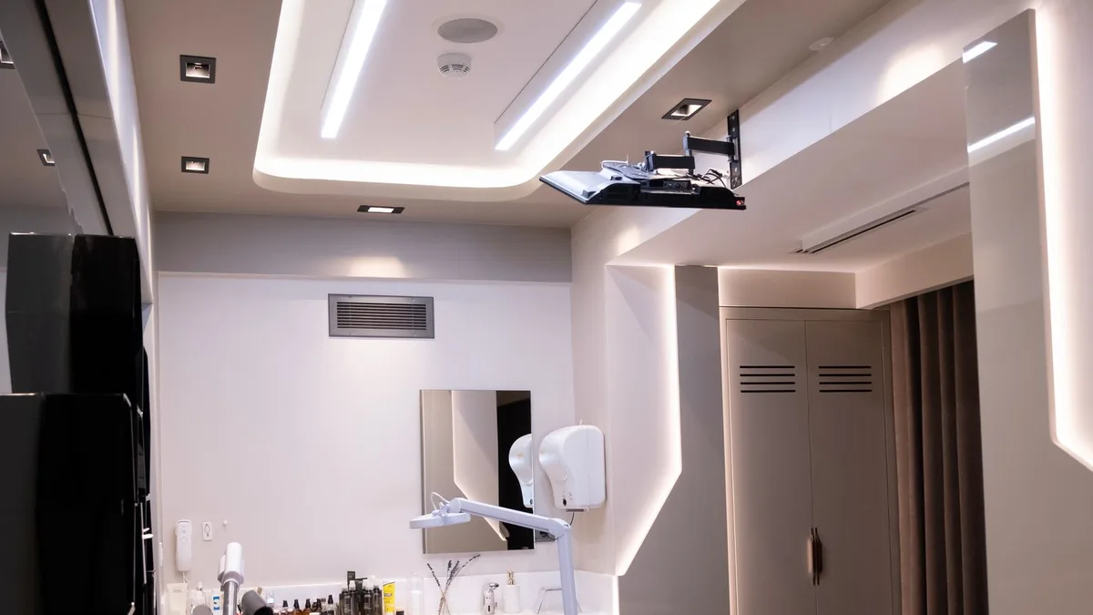 Sala de atendimento de uma clínica de estética