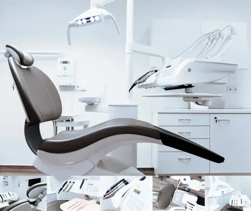 Cadeira e equipamento de uma cl&iacute;nica odontol&oacute;gica
